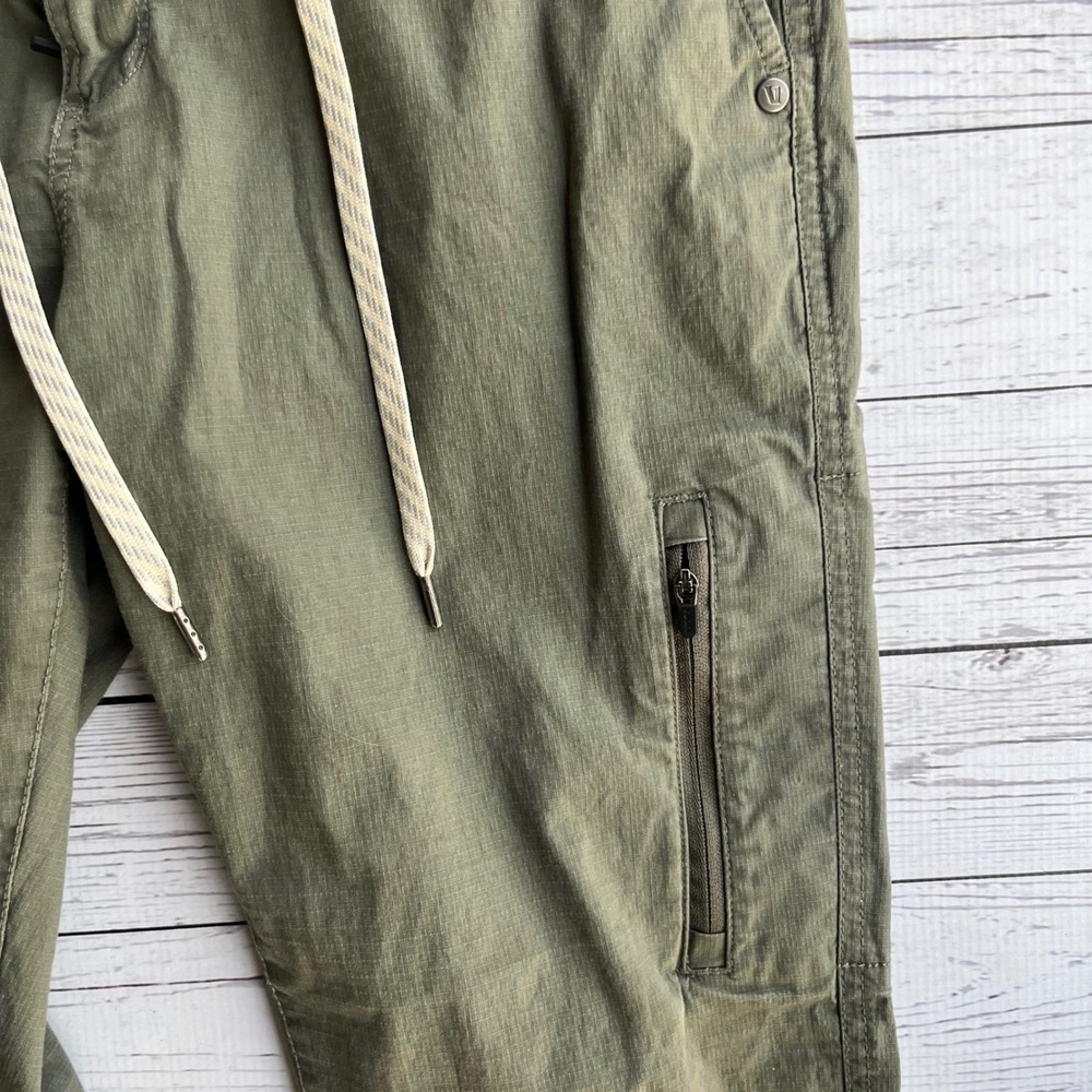 Vuori Ripstop Pant Army Khaki Green Organic Cotton Womens Medium Hiking Outdoor - Picture 7 of 15